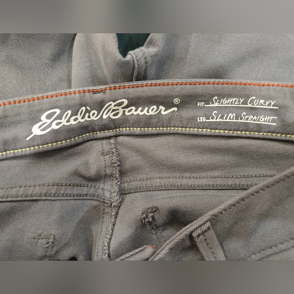 Eddie Bauer Women's Charcoal Straight Leg Jeans - Picture 5 of 7